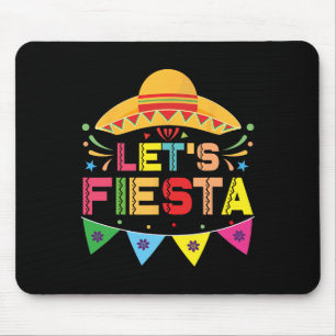 Let's Fiesta Mexico Fiesta Taco Guitar Cinco De Ma Mouse Pad