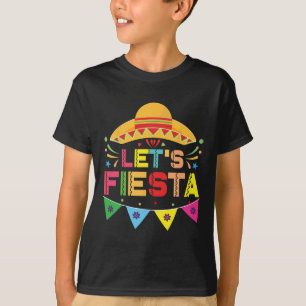Let's Fiesta Mexico Fiesta Taco Guitar Cinco De Ma T-Shirt