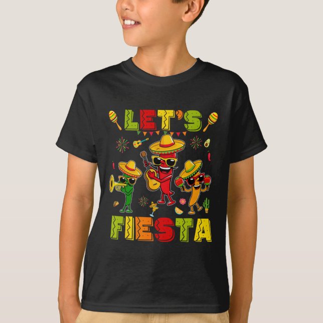 Let's Fiesta Shirt Mexican Party Let's Fiesta Cinc (Front)