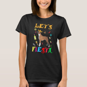 Let's Fiesta Sombrero Boxer Dog Mexican Cinco De M T-Shirt