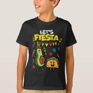 Lets Fiesta Taco Avocado Funny Cinco De Mayo Mexic T-Shirt