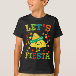 Let's Fiesta Taco Cinco De Mayo Boys Men Kids Mexi T-Shirt