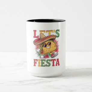 Let's Fiesta Taco Design Fun Cinco de Mayo Mexican Mug