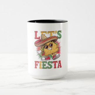 Let's Fiesta Taco Design Fun Cinco de Mayo Mexican Mug
