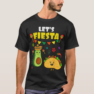 Lets Fiesta Tacos Mexican Party Lets Fiesta Cinco T-Shirt