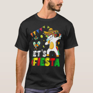 Let's Fiesta Unicorn Dabbing Cinco De Mayo Mexican T-Shirt