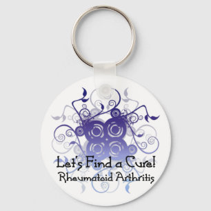 Let's Find a Cure! Rheumatoid Arthritis Design1 Keychain