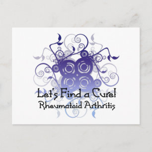 Let's Find a Cure! Rheumatoid Arthritis Design1 Postcard