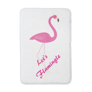 Let's Flamingle Bath Matt Bath Mat
