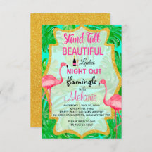 Let's Flamingle Ladies Night Out Invitation