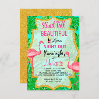 Let's Flamingle Ladies Night Out Invitation