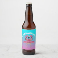 Let's Flamingle Party Float Ombre Pink