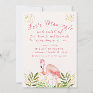Let's Flamingle Women's Get together Invitation