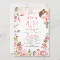 Lets Flutter and Twirl Floral Fairy Birthday