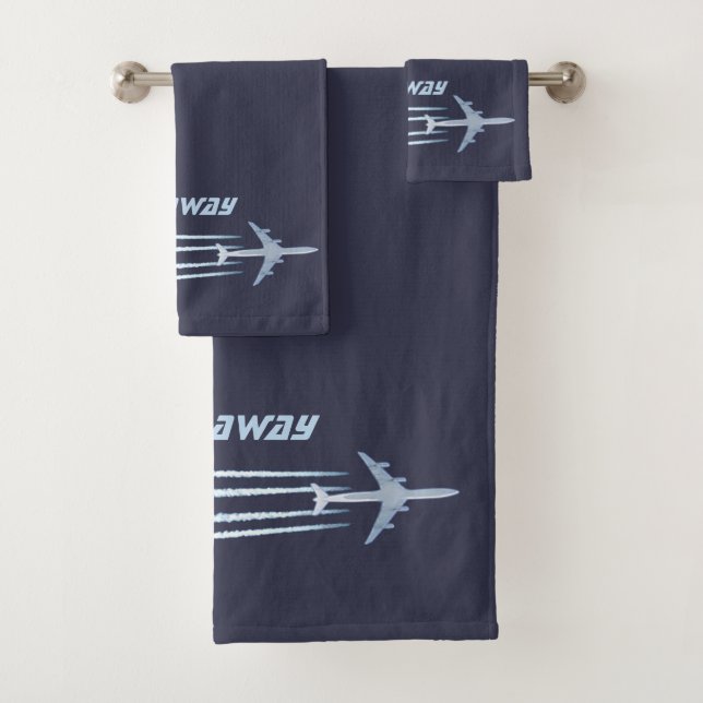 Let's Fly Away ✈ Bath Towel Set (Insitu)