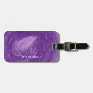 Let's Fly Away Lavender Rocket Purple Space Tags