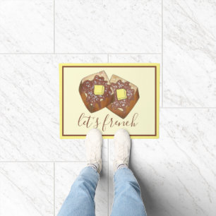 Let's French Toast Butter and Syrup Breakfast Food Doormat