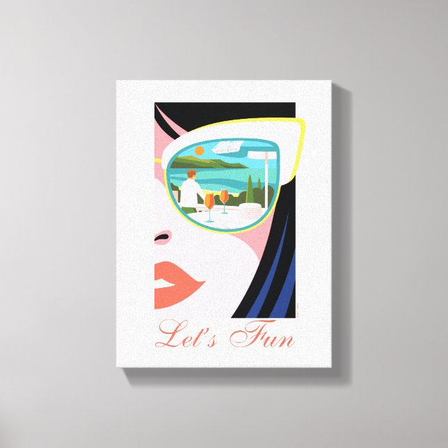 Let's Fun - The White Lotus Canvas Print (Front)