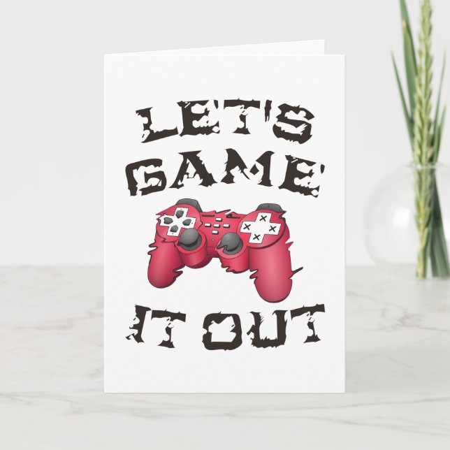 Let's game it out card (Front)