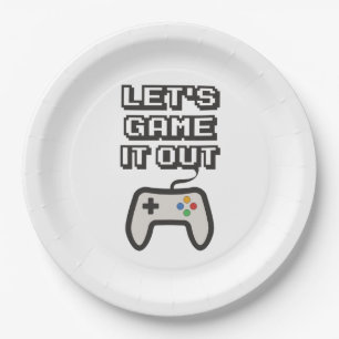 Let's game it out paper plate