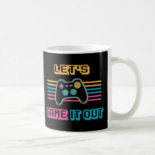 Let's game it out - Retro style Coffee Mug