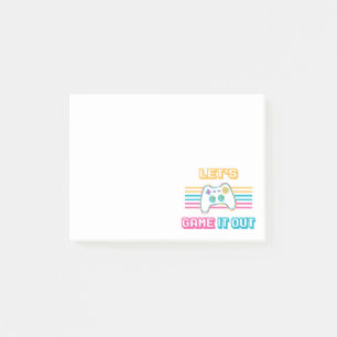 Let's game it out - Retro style Post-it Notes