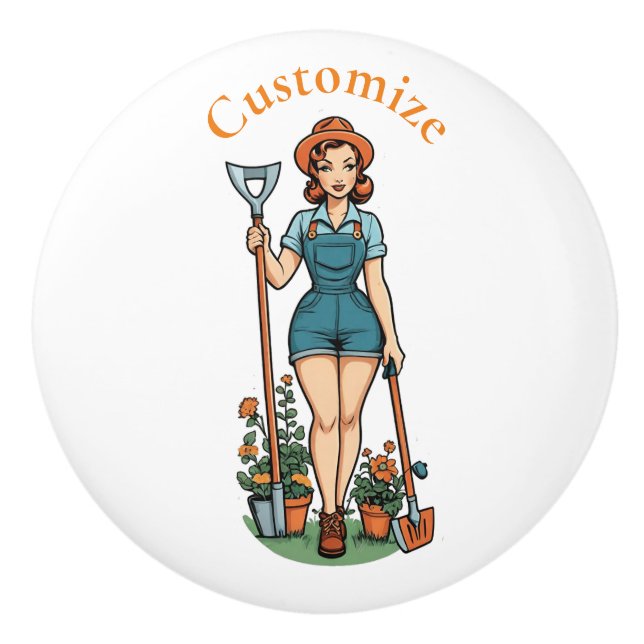 Let's Garden Thunder_Cove  Ceramic Knob (Front)