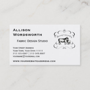 Let's Get Back to Our Sheep - Funny Vintage Farm Business Card
