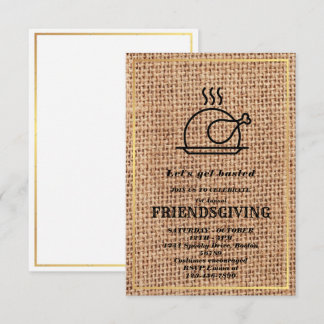 Let's Get Basted | Friendsgiving invitation