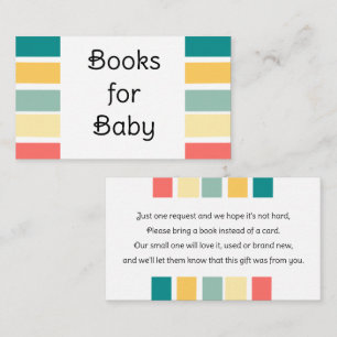 Let's Get Beachy Art Design Books for Baby Enclosure Card