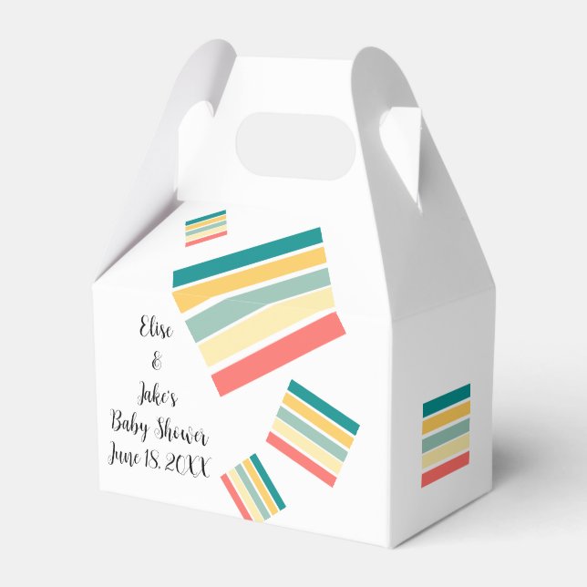 Let's Get Beachy Baby Shower Favour Gift Box (Front Side)