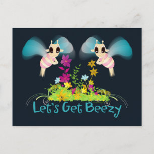 Let's Get Beezy! Postcard
