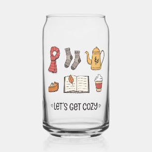 Let's Get Cozy Can Glass