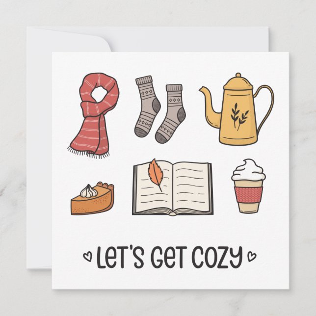 Let's Get Cozy Card (Front)