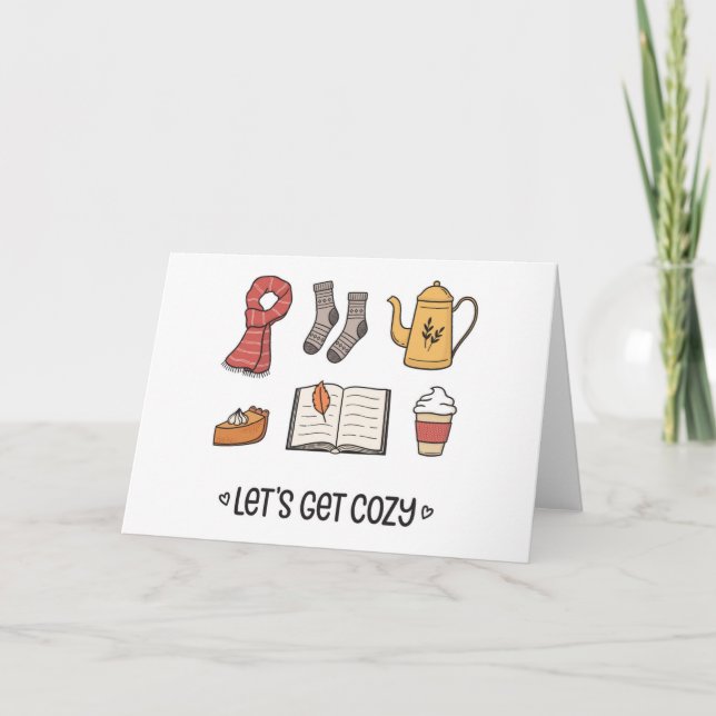 Let's Get Cozy Card (Front)