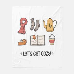 Let's Get Cozy Fleece Blanket