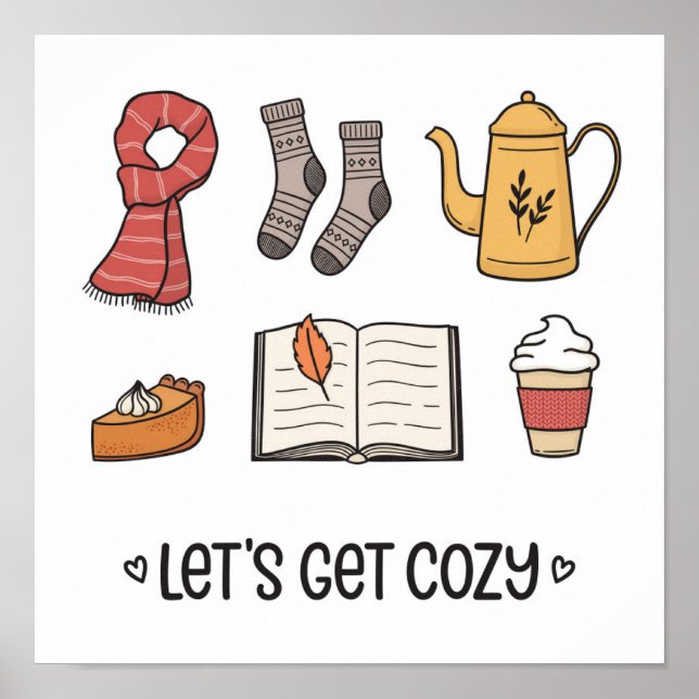 Let's Get Cozy Poster (Front)