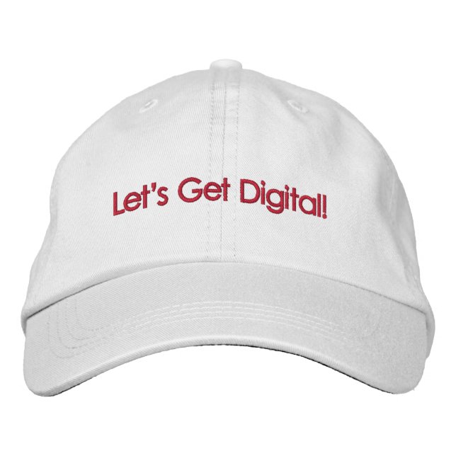 Let's Get Digital! - Personalized Adjustable Hat (Front)