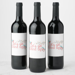 Let's get elfed wine label
