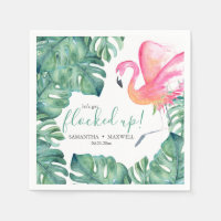Let's Get Flocked Up Cocktail Napkins