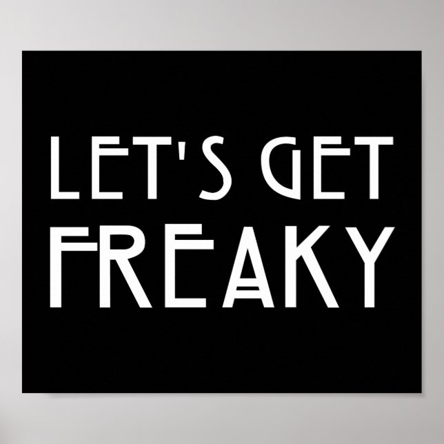 Let's Get Freaky Poster (Front)