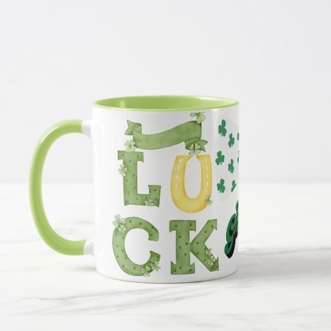 Let's Get Green" Lucky St. Patrick's Day Mug (Left)