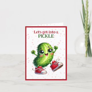 Let's Get Into A Pickle Valentine's Day Holiday Card