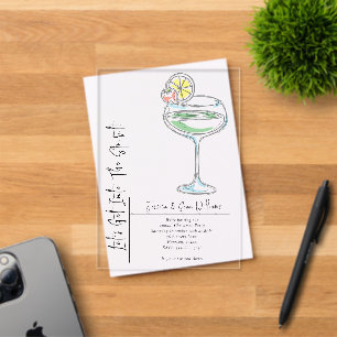 "Let's Get Into The Spirit" Christmas Party Acrylic Invitations