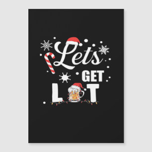 Let's Get Lit Adult Funny X-mas Christmas Essentia