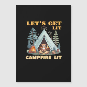 Let's Get Lit. Campfire Lit. Camping Quotes Classi