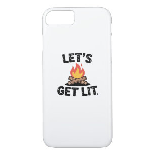 Let's Get Lit - Campfire Vibes - Camping Adventure Case-Mate iPhone Case