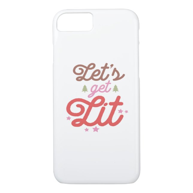 Let's Get Lit, Christmas  Case-Mate iPhone Case (Back)