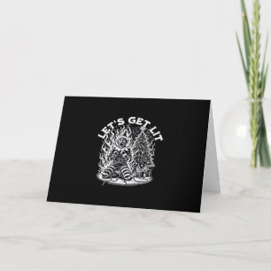 Let's Get Lit Christmas Christmas Celebration Card