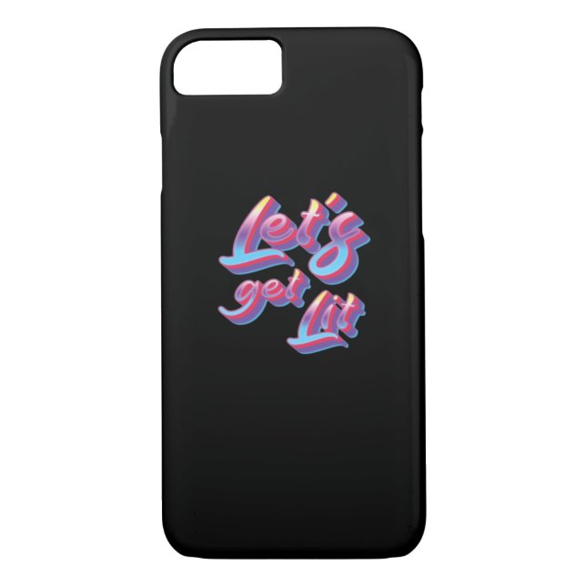 Let's Get Lit - Christmas Classic Case-Mate iPhone Case (Back)